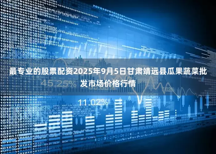 最专业的股票配资2025年9月5日甘肃靖远县瓜果蔬菜批发市场价格行情